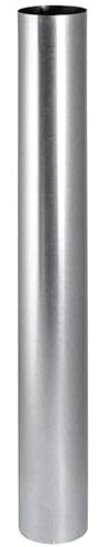 Ofenrohr FAL Rauchrohr feueraluminiert Kaminrohr Silber Abgasrohr 130 mm Länge 100 cm Ofenzubehör