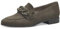 Jana Damen Loafer ohne Absatz Vegan Blockabsatz, Grün (Olive), 40 EU