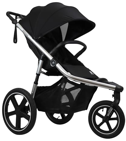 Deryan Bolt Jogger Kombikinderwagen für jedes Gelände - Zusammenklappbarer und tragbarer Buggy - Buggy zum Joggen ab 6 monate - Aluminium