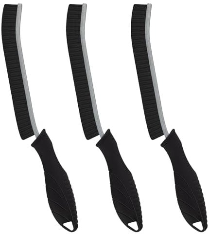 FOOGWEE Cleaning Brush - Hard Bristle Crevice Cleaning Brush - Easy Living Magic Brush - Grout Cleaning Brushes for Difficult Places to Reach, such as Window Track Bathroom Gap Kitchen Groove (3 PCS)