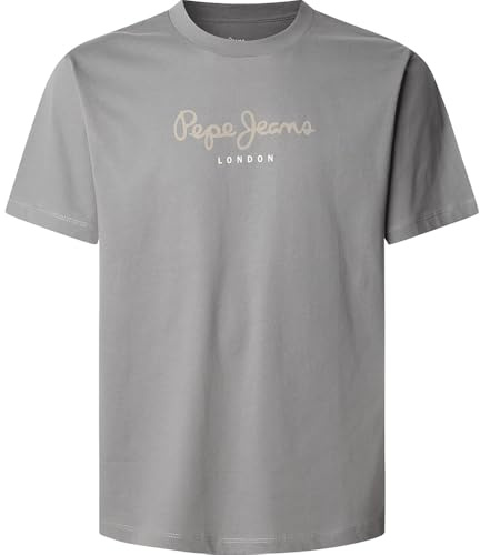 Pepe Jeans Herren Eggo N T-Shirt, Grau (Industriegrau), M