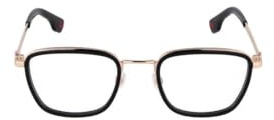 FILA Brille mit Sehstärke für Herren optional mit Sonnenbrillentönung oder Blaulichtfilter, Quadratisch, gefertigt aus Metall (inklusive Brillenetui)