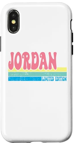 Hülle für iPhone X/XS Jordanischer Name, personalisierbar, niedliche Idee, groovige Frauen, Jordanisch