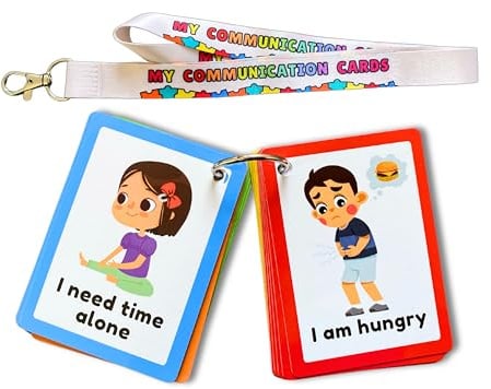 Tarjetas de comunicación para niños y adultos no verbales, autismo, necesidades especiales, ayuda de comunicación visual, tarjetas flash