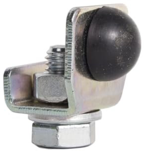 ATTAS MEA Türstopper Gummipuffer Schiebetür-Laufschienen | C-Profil Schienenstopper Typ 0 30x28 | Stahl verzinkt Schienen-Puffer für Schiebetürbeschläge | Laufrohrpuffer Schienen-Anschlag Rohrpuffer