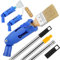 Extendable Paint Brushes Holder with 160° Adjustable Angle & 1m Universal Paint Brush Extension Pole fits Most Rollers & Scrapers for Painting Walls Ceiling, Multi-Angle Adjustable Paint Brush Set
