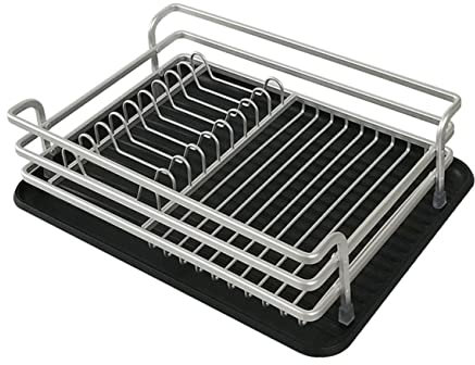 MAGICLULU 1 Stk Spülmaschinenregal Küchenschüssel Küchen-organizer-rack Schüssel Abtropfgestell Utensilien-trockengestell Geschirrabtropfhalter Geschirr-organizer Silver Aluminium