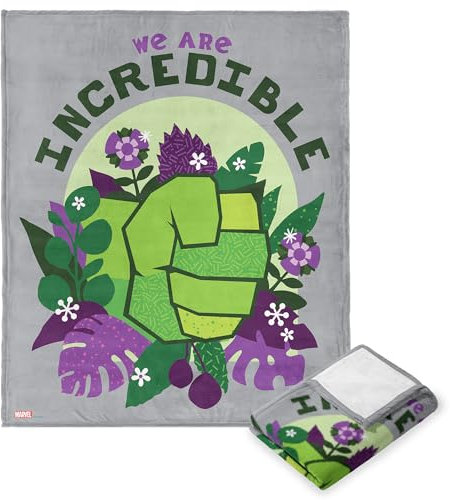NORTHWEST Marvel The Avengers, We Are Incredible, Silk Touch Überwurfdecke, 127 x 152 cm