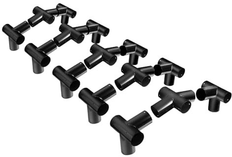 Aoneky 4'' Low Peak Corner Canopy Fitting Couplers Kit - Frame Carport Connectors (10-Legs)