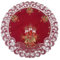 Rote Eleganz Weihnachtsdecke Tischläufer Tischdecke Mitteldecke Tischband Bestickt (ca. 60 rund)