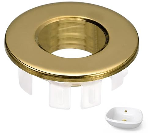 1PC Kitchen Sink Overflow Cover Durable to Use Without Fading Stylish and Modern Bathroom Sink Overflow Ring Great Wear and Corrosion Resistance Bath Overflow Cover for Kitchen and Bathroom