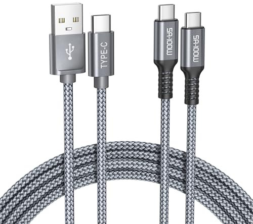 BASESAILOR Galaxy A56 A55 Cavo USB C 1M/2P,Cavi Filo Caricatore Ricarica Rapida Tipo C per iPhone 16e 16 15 Pro Max,Airpods 4,Macbook,S25 S24 A56 A55 A54 5G,iPad Air 4 5 mini 7 6,Paperwhite 2024