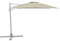 METRO Professional Sombrilla de Terraza Colgante, Aluminio/Poliéster, 3x3m, Sombrilla de Jardín con Manivela, Protección UV50+, Giro de 360°, Impermeable, Humus/Platino