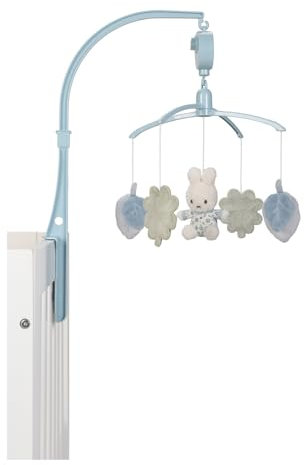 nijntje miffy x Little Dutch NIJN455 Stoff Musikmobile mit Halterung Hase Miffy - Lucky Leaves
