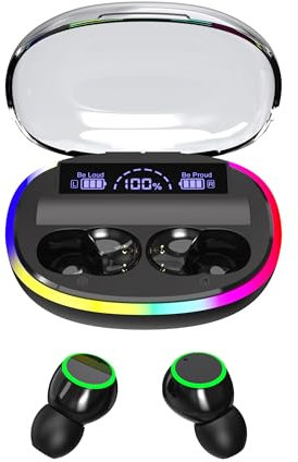 YUGEN TWS Wireless Earbuds | Bluetooth 5.3 In-Ear Headphones with LED Charging Case, 25hr Total Playback, Type-C Fast Charge & Power Bank Function – Compact & Lightweight for Daily Use