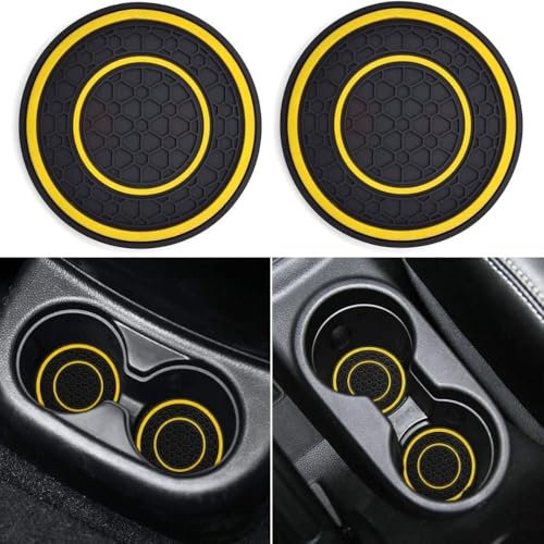 HJKJNBF 2 Pcs Caboteur de Tasse Voiture, pour Fiat 500 500l 500s 500x Ranch Bravo Car Coaster Gobelets Automobiles Porte-Gobelets Accessoires,I