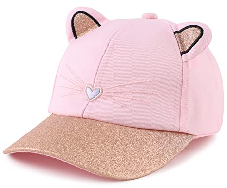 MniJiza Toddler Girls Baseball Cap Adjustable Kids Trucker Hats Girl Sun Hat for Spring Summer