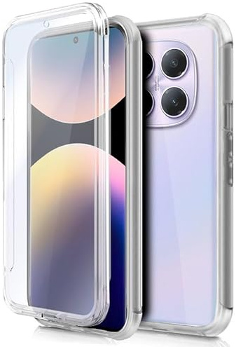 Cool 3D-Silikonhülle für Xiaomi Redmi Note 14 Pro, transparent vorne und hinten