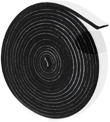Vernerth BBQ Gasket Tape – 7.5 Ft High Temp Grill Seal, Black Self Stick Heat Resistant Gasket for Smoker BBQ Oven, 1/2 Inch Wide, 1/8 Inch Thick, Replacement Seal for BBQ Grill