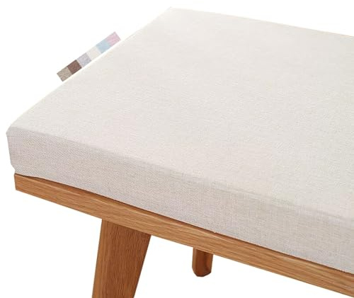 PLCIVSA Bankauflage Bankkissen Outdoor Waschbares Leinen 200cm/150cm/120cm X 40cm/35cm/30cm Sitzkissen für Gartenbank, Terrasse, Innen Fensterbank, Flurbank(Color2,120x35x3cm)