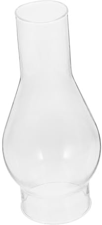 SHINEOFI Abat-jour Verre Pour Lampe à Huile Vintage Abat-jour De Lampe à Pétrole Cheminée De Remplacement Transparente