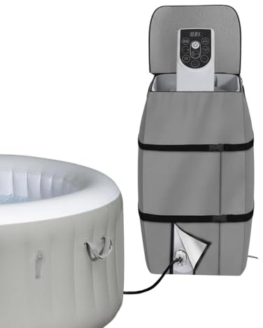 Whirlpool Pumpenabdeckung, Abdeckung Pumpe Whirlpool 43x38x54cm | Whirlpools-Heizung Pumpenabdeckung, 420D Oxford-Stoff, Wasserdicht, Wärmeisolierend, für die Meisten Standard-Whirlpool model
