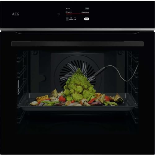 AEG TE7PB731AB 7000 MealAssist Pyrolytic Self Clean 71l Built-in Oven - Black