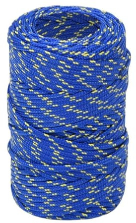 INLIFE Corde de Bateau Bleu 2 mm 100 m Polypropylène