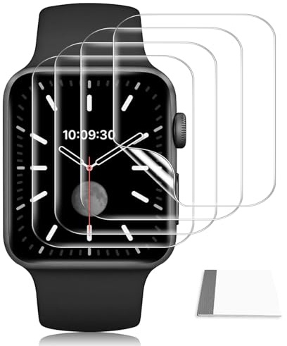 Pellicola Protettiva Idrogel per Apple Watch Series 3/2/1 42mm, 4 Pezzi | Protezione Schermo TPU con Kit Applicazione, Autoriparante e Copertura Completa, Antigraffio Trasparente HD e Senza Bolle