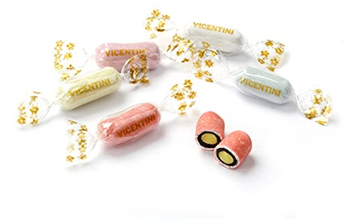 Gessetti di Liquirizia Colorati Incartati kg 1 - Liquirizie ripiene confettate incartate singolarmente