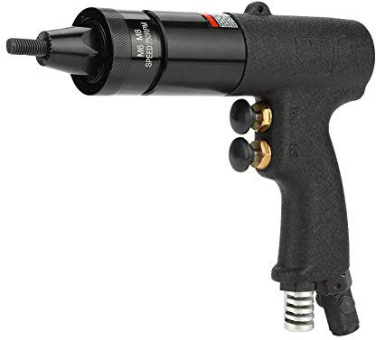 Remachadora de aire, pistola de remachar neumática de metal Tirar de la tuerca Remachadora de aire automática Herramienta de pistola de tuerca adecuada para todo tipo de placas de metal(KP-739A)