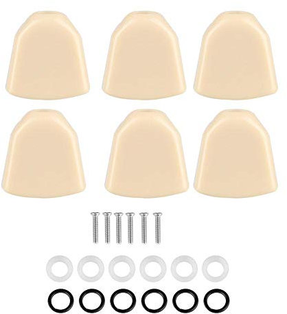 6 Teile/satz Gitarre Acryl Knöpfe von Stimmwirbeln Mechaniken für Gitarre Musik Zubehör(cremefarben) Musikinstrumentenzubehör