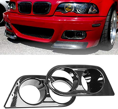 Lichtabdeckung, Lichtlampe Nebelscheinwerferabdeckung Stoßstangenabdeckung Auto, für Fahrzeugwartung Nebelscheinwerferabdeckung Passend E46 M3 2001-2006 Nebelscheinwerferblenden(carbon fiber)