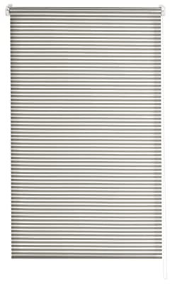 Estoralis | Robert | Estor Enrollable Diseño Moderno | Sin Taladrar Translúcido Rayas | Gris | 70 x 195 cm (Ancho/Alto) Tamaño Tela 67 x 190 cm | Estores para Ventanas y Puertas