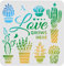 FINGERINSPIRE Love Grows Here Schablonen 30 x 30 cm Topfpflanzen Malschablone Wiederverwendbare Kakteen Sukkulenten Zeichenschablone Vorlage zum Malen auf Holz, Boden, Wand, Papier und Stoff