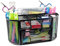 Fousenuk Schreibtisch Organizer Schwarz, Organizer Büro Mesh Metall mit 9 Fächern, Desk Organizer Platzsparendes mit Stiftehalter und Zettelhalter für Stifte, Hefter, Ordnerklammern, Haftnotizen