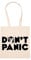 GUNMANTOR Dont Panic Beige Einkaufstasche Wiederverwendbar Langlebig Umweltfreundlich Reusable Shopping Bag