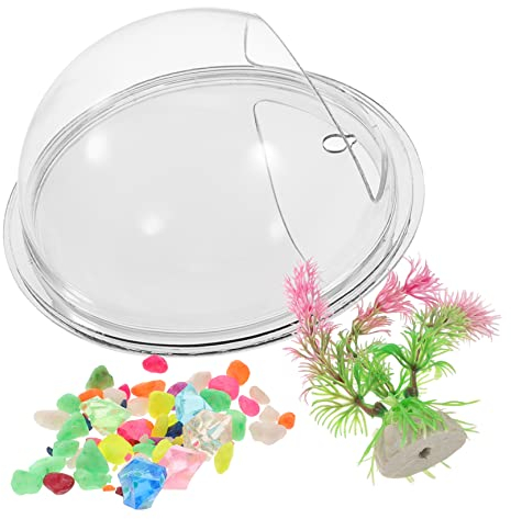 BUGUUYO Wall Goldfish Bowl Hanging Wall Decor Large Indoor Plant Pot Glass Flower Vases Fish Tank Coffee Table Fish Bowls for Centerpieces Fish Bowl for Goldfish Home Acrylic Vases Round