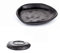 OHYER Negro Llave Anillo Plato Joyas Ovalado Jewelry Baratijas en la Nube Forma Limpiador negro para joyas clave Reloj Herramientas de perfume Tablero de condimentos Decoraciones Tablero de frutas