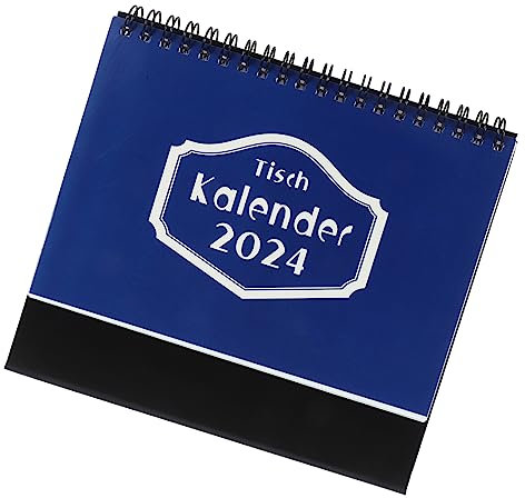 NOLITOY Tischkalender 2024 Jahresplaner 2024 Heimzubehör Stehender Flip-kalender Bürozubehör Büromonatskalender Büro-schreibtischdekorationen Mini Student Papier Kleiner Tischkalender