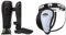 Venum Erwachsene Schienbeinschutz Challenger Schienbeinshoner, Schwarz/Schwarz, L & Unisex dybdebeskyttelse hallenger Tiefschutz, Schwarz/Weiß, L EU