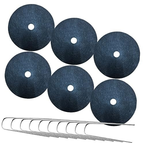 CIYODO Unkrautvlies Anti-Gras-bodenbelag Garten Zubehör Unkrautblocker-vlies Bodenschutz Gartenarbeit Landschaft Abdeckung Mit Stakes Für Außenbereich