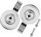 CRILSTYLEO Stainless Steel Chime Mouth 2 Pcs Replacement Spout for Whistling Kettle Brushed Steel Kettle Accessory Drum Mount