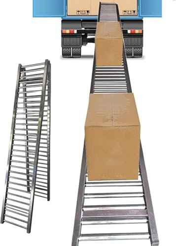 JvFbjLF Leichtes Förderband, nicht motorisierte Rollenbahnen, Lagerräume, Wasserkartons in Fass, Umlenkrolle für Getränke (40 x 300 cm)