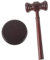 Toddmomy Boys and Girls' Wooden Gavel Judge Hammer Toy Court Judge Props Justice Gavel for Auction and Role Play