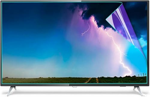 GZYHDC TV Screen Protector, TV Screen Protector Blue Light Blocking Matte 32-75 Inch 4-Sided Installation No Bubbles