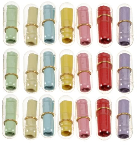Cápsulas de Deseos 50 Piezas de Plástico Transparente para Mensajes | Decoración y Recuerdos, Papel para Escribir, Adecuado para Manualidades, Maestros y Cajas Obsequio Color Aleatorio
