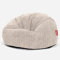 Lounge Pug, Klassischer Sitzsack Sessel, Pom-Pom Creme