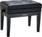 Roland Klavierbank in schwarzem Satin-Finish mit gepolstertem Vinyl-Sitz – RPB-400BK