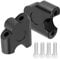 Handle Bar Riser plus back, 22mm Universal Motorcycle Handle Bar Riser Handlebar risers riser kit 22mm motorcycle Clamp Back Move Mount Adapter(Black)